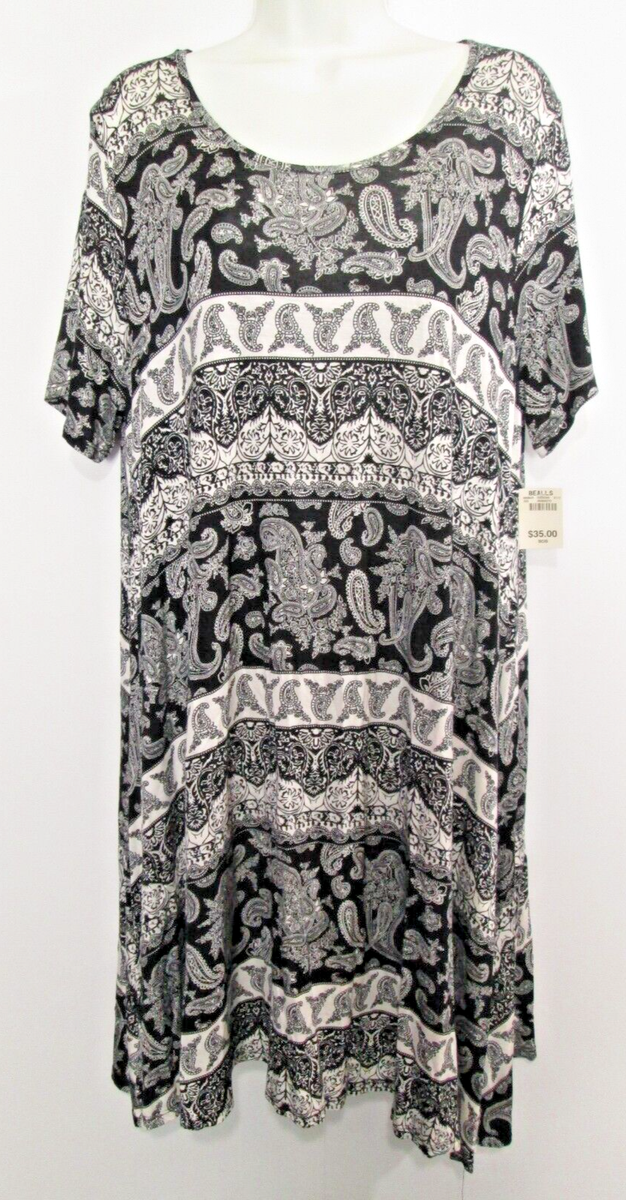 NWT~Bealls "a" shift dress~black white pattern~Knee length~Plus sz XXL~ret $35 | eBay NWT~Bealls "a" shift dress~black white pattern~Knee length~Plus sz XXL~ret $35 | eBay