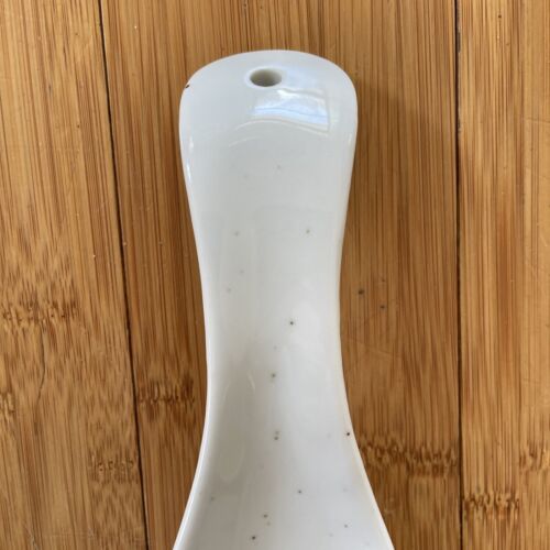 Vintage Butterfly Spoon Rest - Speckled Glaze Hanging Farmhouse Cottage - Picture 3 of 5