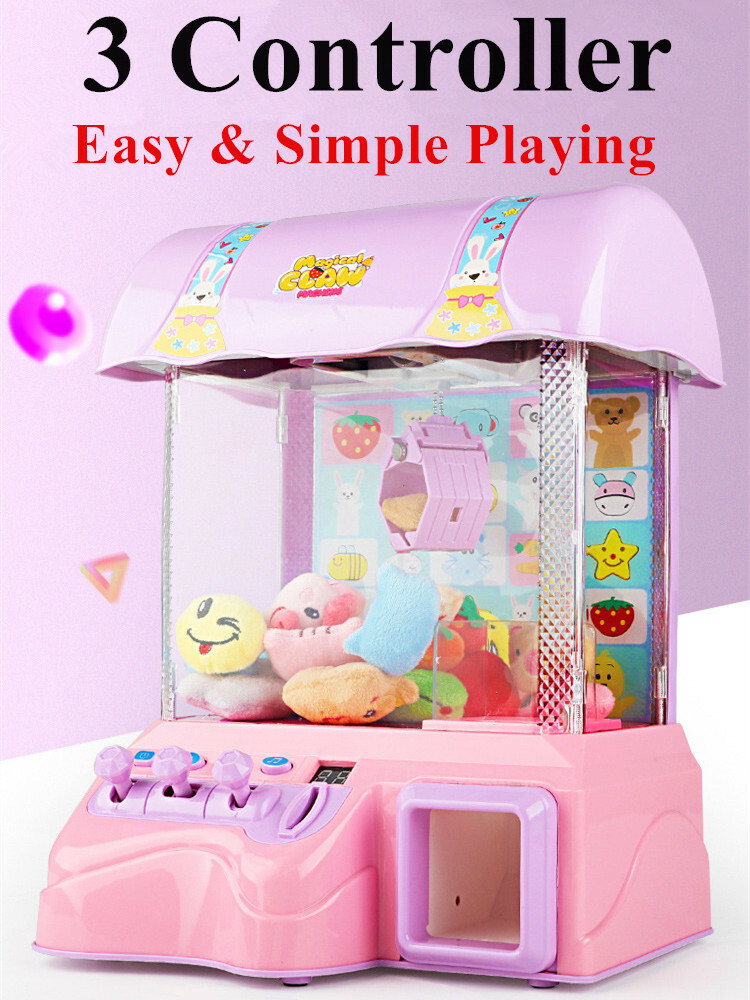 Carnival Style Vending Arcade Claw Candy Grabber Prize Doll Machine