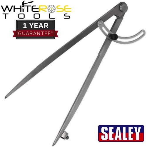 Sealey Locking Wing Divider with Compass 300mm Measuring Caliper Scribing Radius - 第 1/2 張圖片