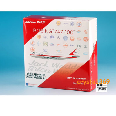 HX 1/400 Boeing B747-100 Painted N7470 Alloy Finished Aircraft