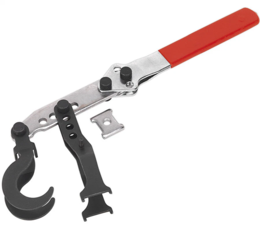 Herramienta de extracción de instalación de compresor de resorte de válvula de 2 ganchos para motor de automóvil OHV OHC. Foto 2 de 4