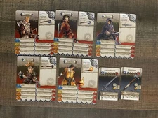 Zombicide Hero Box 1 character cards & starting weapons Black Plague Green Horde