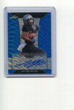 2018 Leaf Metal Draft Blue Wave Autographs Anthony Miller Rookie Auto 17/20