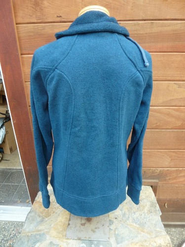 Avalanche Blue Full Zip Fleece Knit Sweater Jacket Medium - Picture 7 of 8