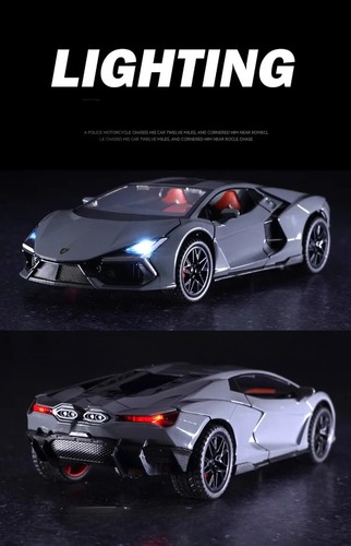 1/32 Lamborghini Aventador Car Model Sound Light Pullback Toy Diecast Vehicle - Picture 13 of 25