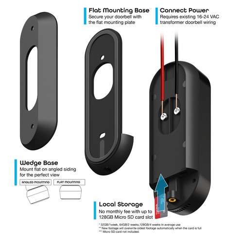 Geeni 1080p Wired Video Doorbell with Voice Control Existing Doorbell Required - Picture 8 of 11