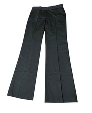 NWT Tommy Hilfiger Wide Chino Pants Women Size 6 Black Mid Rise Trousers NEW