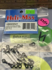 HELI-MAX HMXE8521 COMPLETE HEAD CONTROL LINKAGE SET SERVO ARMS for: AXE 400 3D