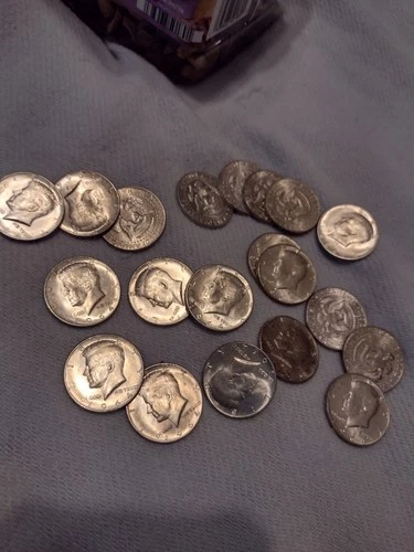 Brilliant Uncirculated Silver 1964 KENNEDY HALF DOLLARS. ROLL OF 20 Value $1,000