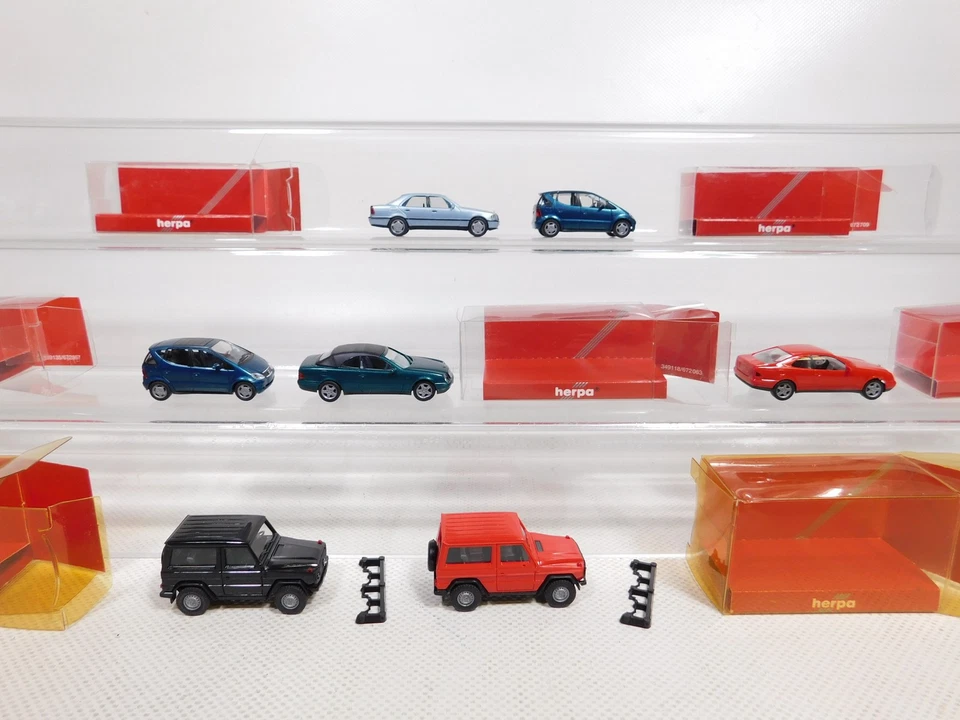 7X Herpa H0 1:87 MB 032384 A-Klasse Geländewagen C220 CLK Mint + Box #DP374-0,5 - Photo 2/4