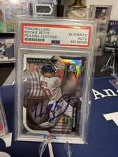 Mookie Betts 2015 Bowman Chrome Series Next Die Cuts #SN-MBE Boston Red Sox AUTO