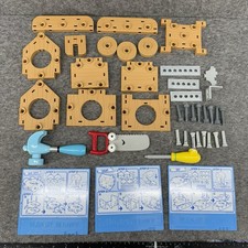Handy Manny Construction Set Wood Pieces Blue Print. Tools Incluided