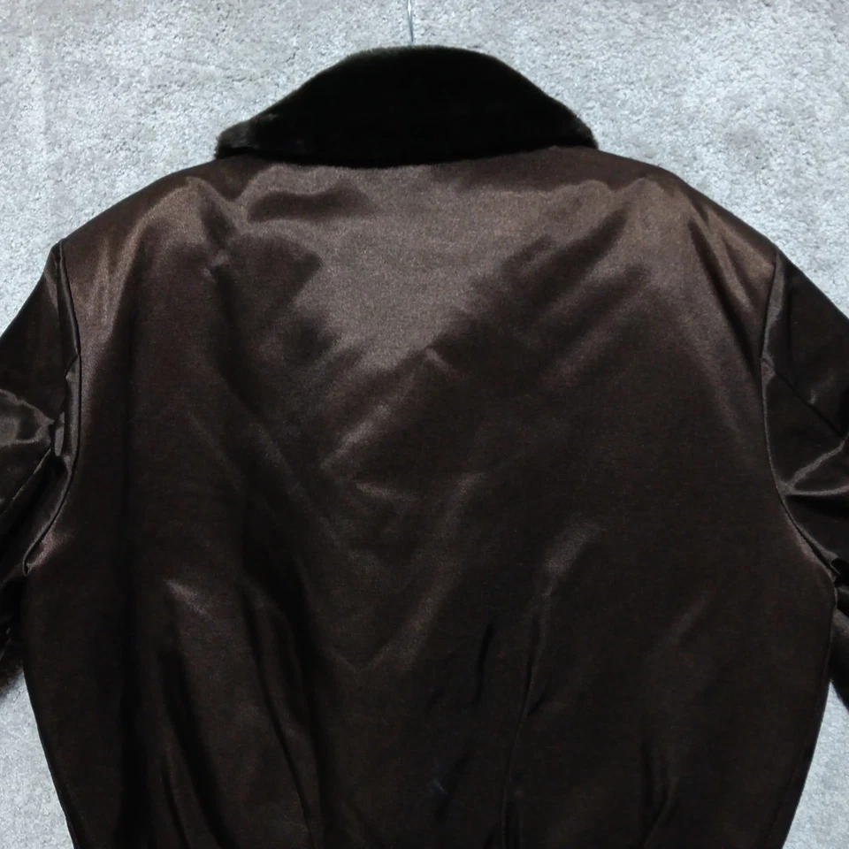 Chaqueta de vuelo vintage años 70 para hombre 44 regular marrón bombardero Fechheimer Bros hecha en EE. UU. Foto 4 de 4