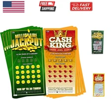 Prank Lottery Tickets and Scratch Cards Look Real - $1 Million Winning Ticket...