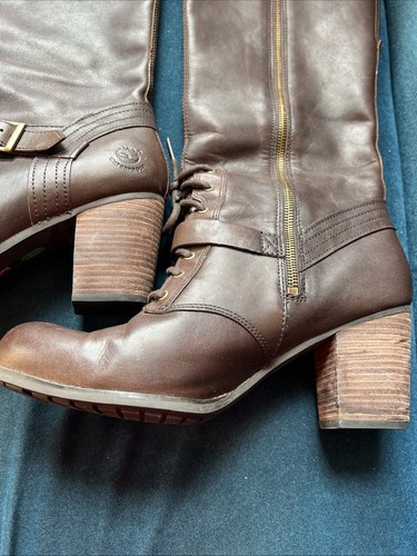 Womens Timberland Trenton Tall 8535R Tan Leather Zip Waterproof Walking Boots 11 - Picture 9 of 24