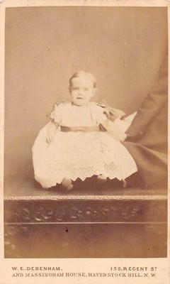 Victorian Carte De Visite CDV Baby W.E. Debenham Haverstock Hill