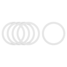 uxcell 5Pcs Magnetic Adapter Ring, Universal Wireless Charger White