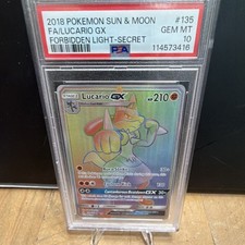 The Pokémon Company Pokémon TCG Lucario GX 135/131 Secret FA Holo PSA 10 2018