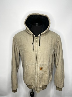 Carhartt J130 DES Regular Hooded Jacket Desert Color Great Patina Men s XL