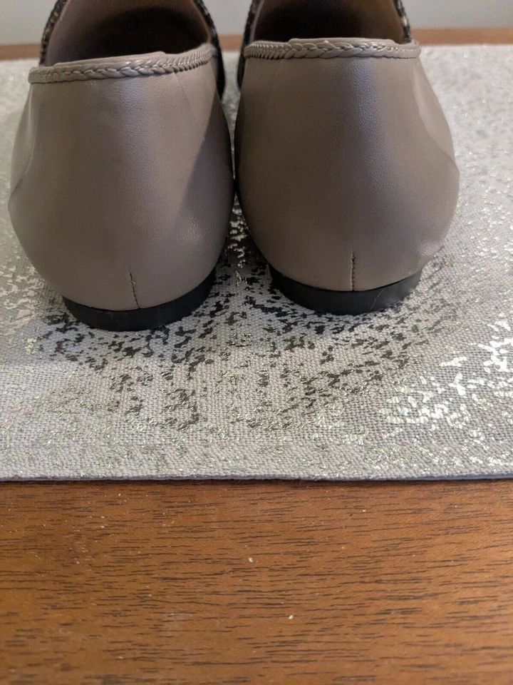 Mocasín Rockport para mujer 9,5 M Total Motion Laylani plano cuero topo estampado de serpiente Foto 4 de 4