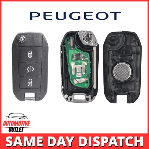 3BUTTON FLIP REMOTE KEY FOB 433MHZ PCF7941 FOR PEUGEOT 208 2008 308 3008 408 508