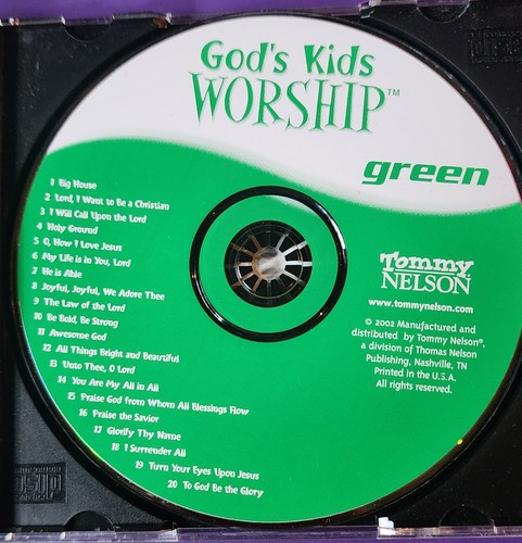 GOD'S KID WORSHIP - Green - Top 20 Songs CD - Foto 4 di 5