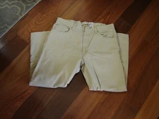 Mens Levis 505's Regular Fit Jeans Size 37x28 Straight Leg Beige Jeans