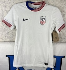 Size M Nike USA 2024 Match Home kids Soccer Jersey Dri-Fit ADV White FJ1527-101