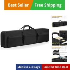 88 key Keyboard Case Size:54"x7"x13.5", Keyboard Gig Bag Case with Adjustable...