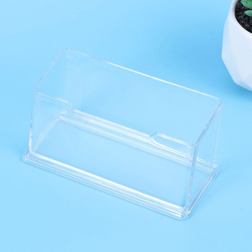 10 Pcs Transparentes Visitenkartenetui Büro Geschäftsfall Büroorganisator - Afbeelding 8 van 12
