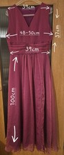 Abendkleid Gr. 38-40 Himbeerfarbe bodenlang