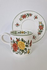 Villeroy & Boch Summerday Kaffeetasse + Untertasse Porzellan Blumen Gebraucht