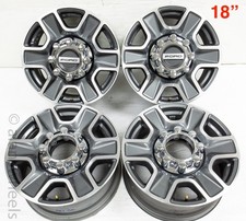 4 Ford F250 F350 Super Duty 18 Factory Grey Mach Wheels Rims 10480 4025 4 Ford F250 F350 Super Duty 18 Factory Grey Mach Wheels Rims 10480 4025