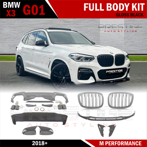 BMW G20 G21 M PERFORMANCE KIT CARBON LOOK STYLE FRONTLIPPE 3ER BODYKIT SCHÜRZE