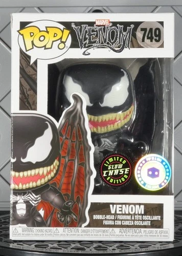 VENOM WINGED CHASE GITD Pop-In-A-Box EXCLUSIVE Funko Pop! 749 w/Protector Glow