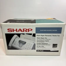Sharp UX-P115 Plain Paper Fax Machine Phone Copier Facsimile Home Office New!