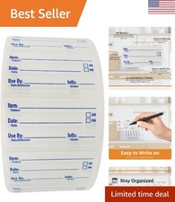 Color-Coded Dissolvable Food Labels 1000-Pack - Perfect for Kitchen Organization