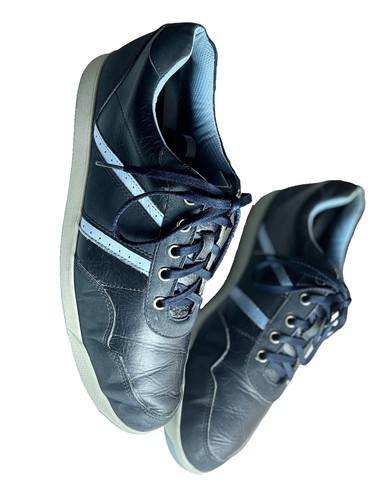 Footjoy Golf Shoes Mens Size 10 Blue W/ Rubber Spike Leather And comfortable