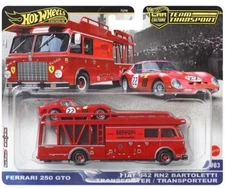 Hot Wheels Ferrari 250 GTO and Fiat 642 RN2 Bartolettti FLF56 H 2025 1/64