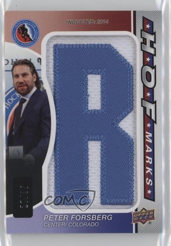 2024-25 Upper Deck SP Game Used HOF Marks 27/35 Peter Forsberg #HOFM-PF HOF