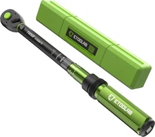 3/8-Inch Drive Click Torque Wrench - 3/8 Inch (5-50ft.-lb.) Single, Green 