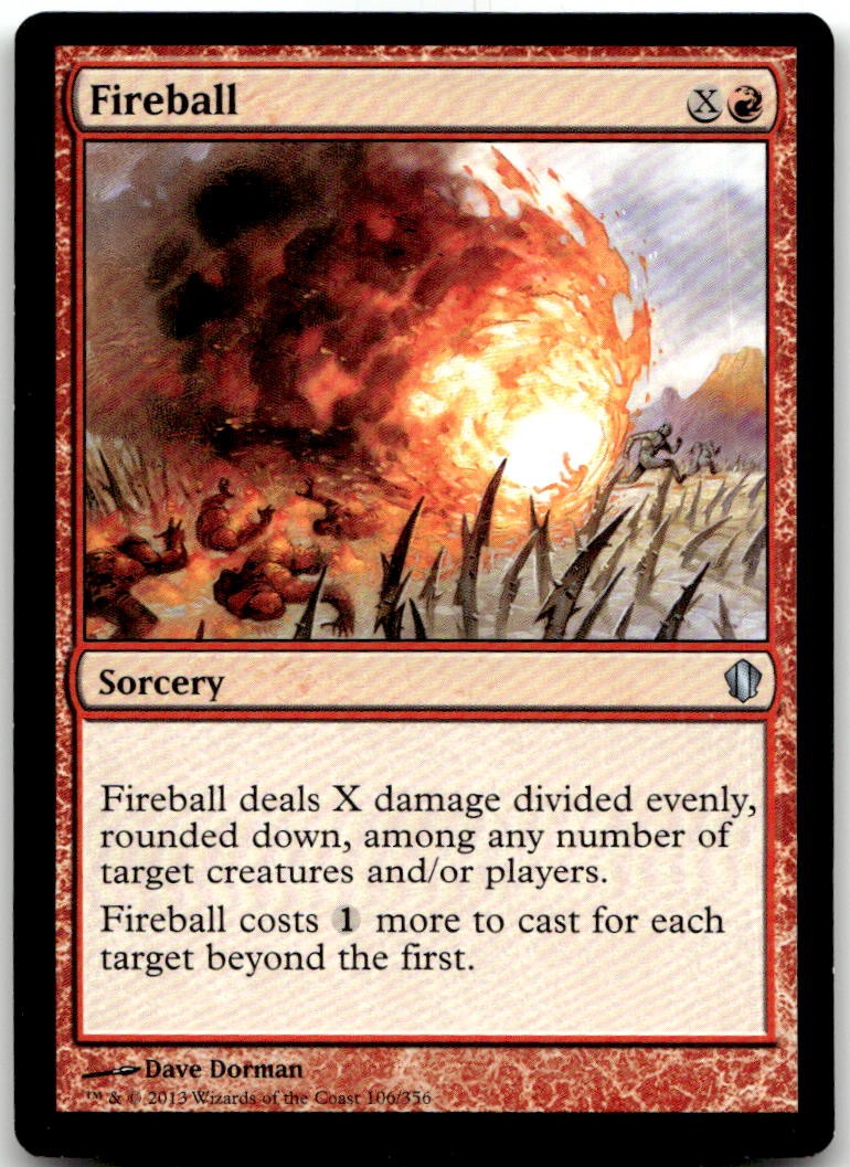 Fireball 106 Uncommon Commander 2013 Magic: The Gathering Near Mint