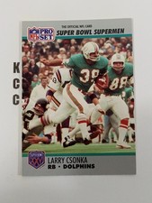 1990 NFL Pro Set #40 Larry Csonka Miami Dolphins
