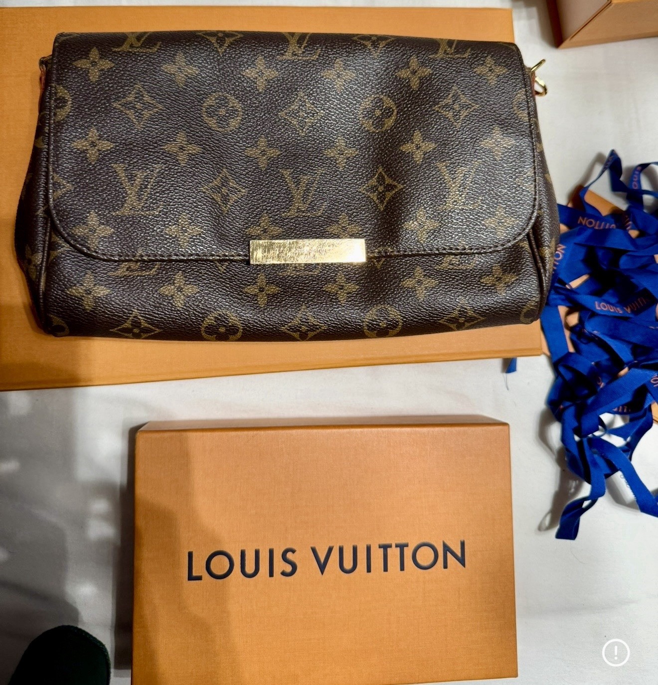 GORGEOUS Louis Vuitton FAVORITE MM Monogram Brown Canvas Bag image 4