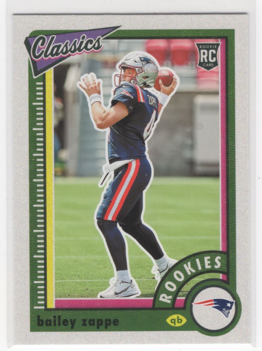 2022 Panini Classics Bailey Zappe Rookie New England Patriots #171