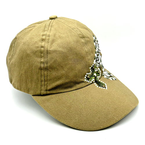 Erwachsene Cross Bling Cap hellbraun - OSFM - verstellbar - Bild 6 von 7