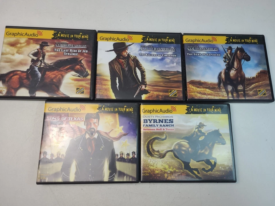 Lot Of 19 Various Western Audiobook CDs Graphic Audio Johnstone L'Amour *AS IS* - Imagem 4 de 4