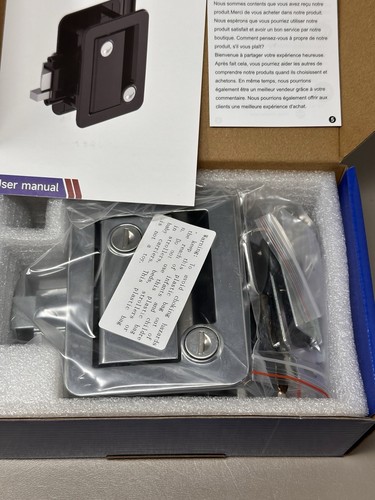 RISTOW Silver RV Entry Door Lock W / Deadbolt Camper Travel Trailer NEW - Picture 5 of 6