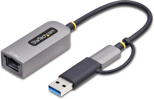 StarTech.com 2.5GbE USB-C to Ethernet Adapter with USB-A Converter, NBASE-T NIC, - Bild 6 von 10